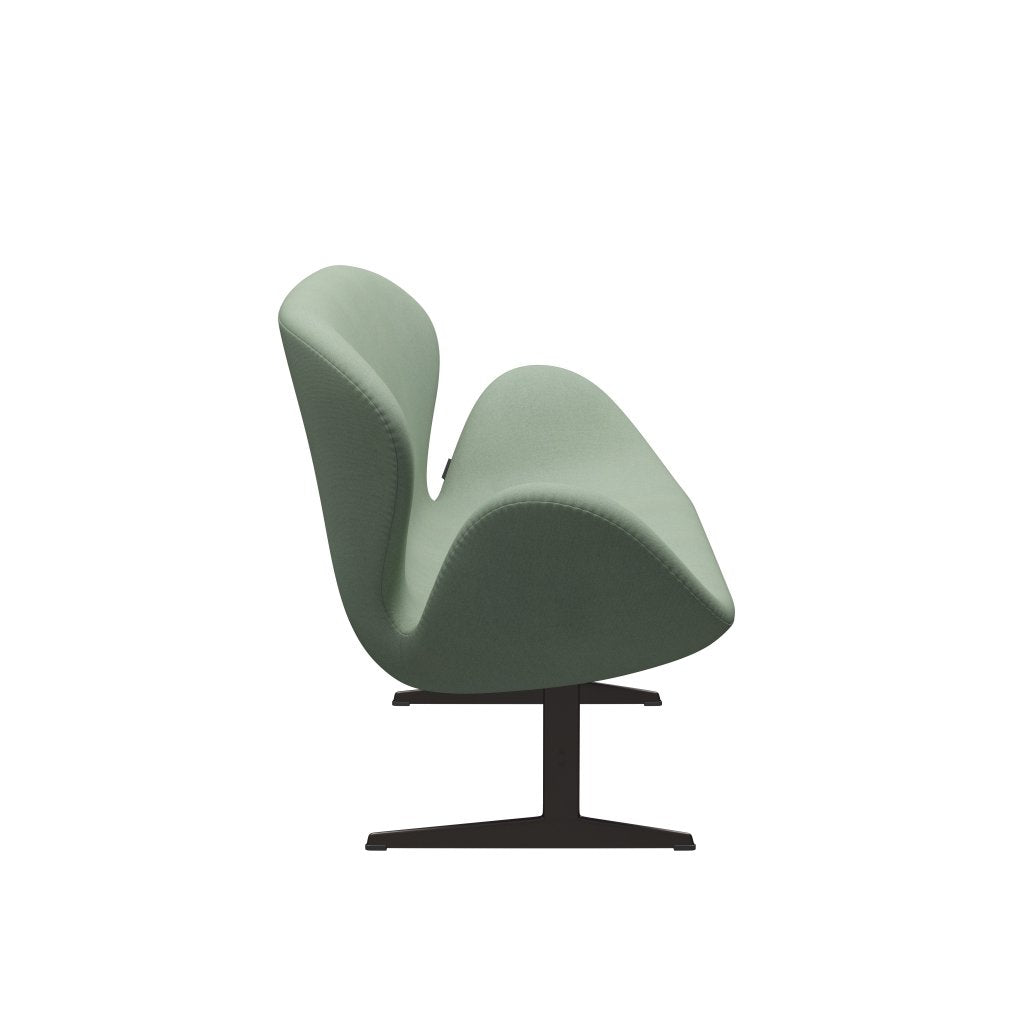 [product_category]-Fritz Hansen Swan Sofa 2 Seater, Brown Bronze/Tonus Mint Green-Fritz Hansen-3321-TON914-BBBASE-FRI-3