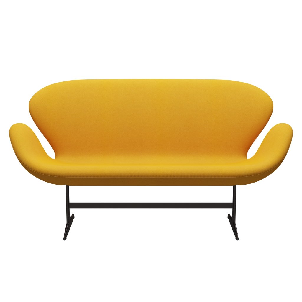 [product_category]-Fritz Hansen Swan Sofa 2 Seater, Brown Bronze/Tonus Mustard-Fritz Hansen-3321-TON440-BBBASE-FRI-1