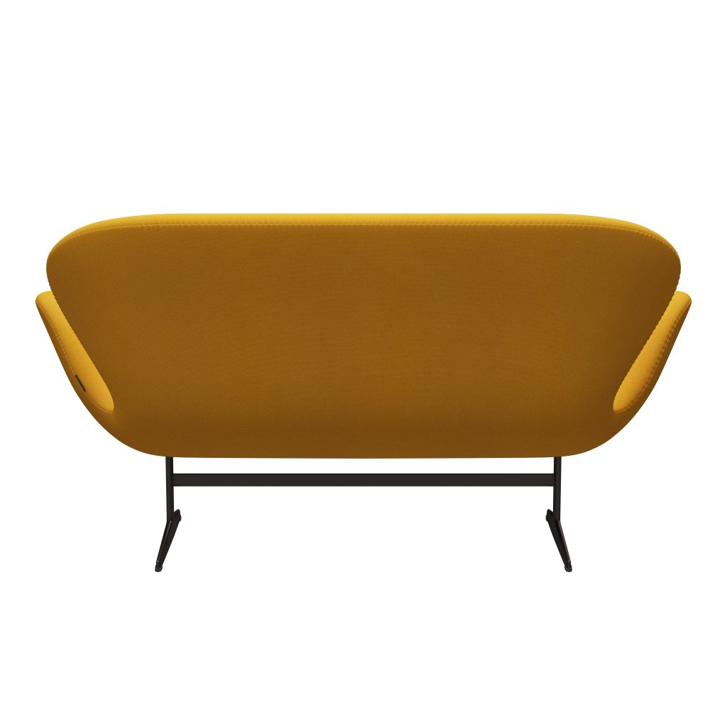 [product_category]-Fritz Hansen Swan Sofa 2 Seater, Brown Bronze/Tonus Mustard-Fritz Hansen-3321-TON440-BBBASE-FRI-4