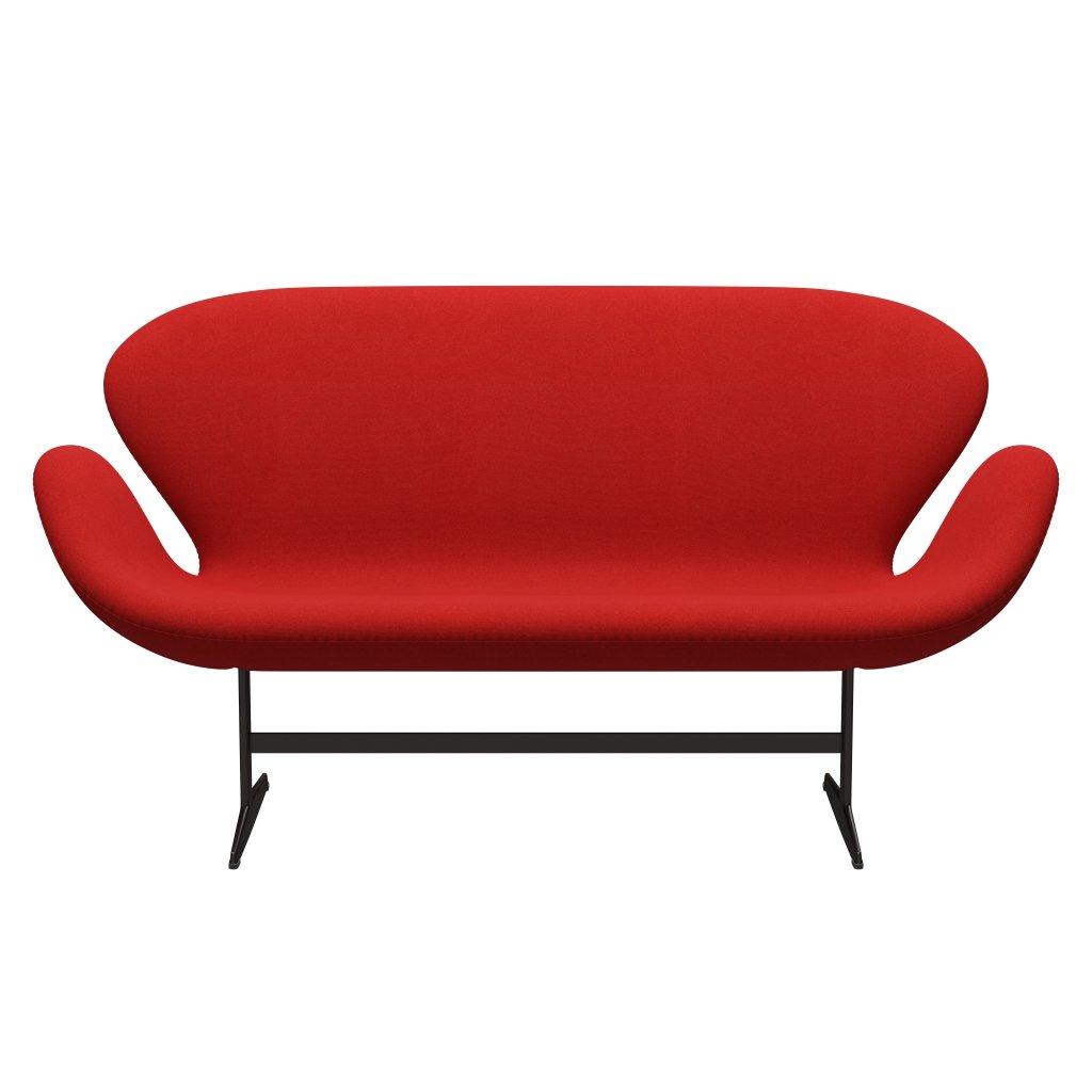 [product_category]-Fritz Hansen Swan Sofa 2 Seater, Brown Bronze/Tonus Orange/Red-Fritz Hansen-3321-TON608-BBBASE-FRI-1