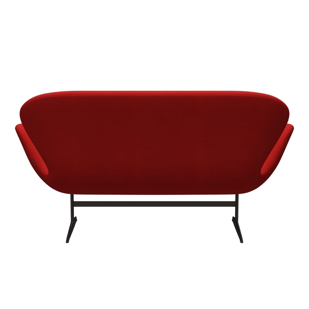 [product_category]-Fritz Hansen Swan Sofa 2 Seater, Brown Bronze/Tonus Orange/Red-Fritz Hansen-3321-TON608-BBBASE-FRI-4