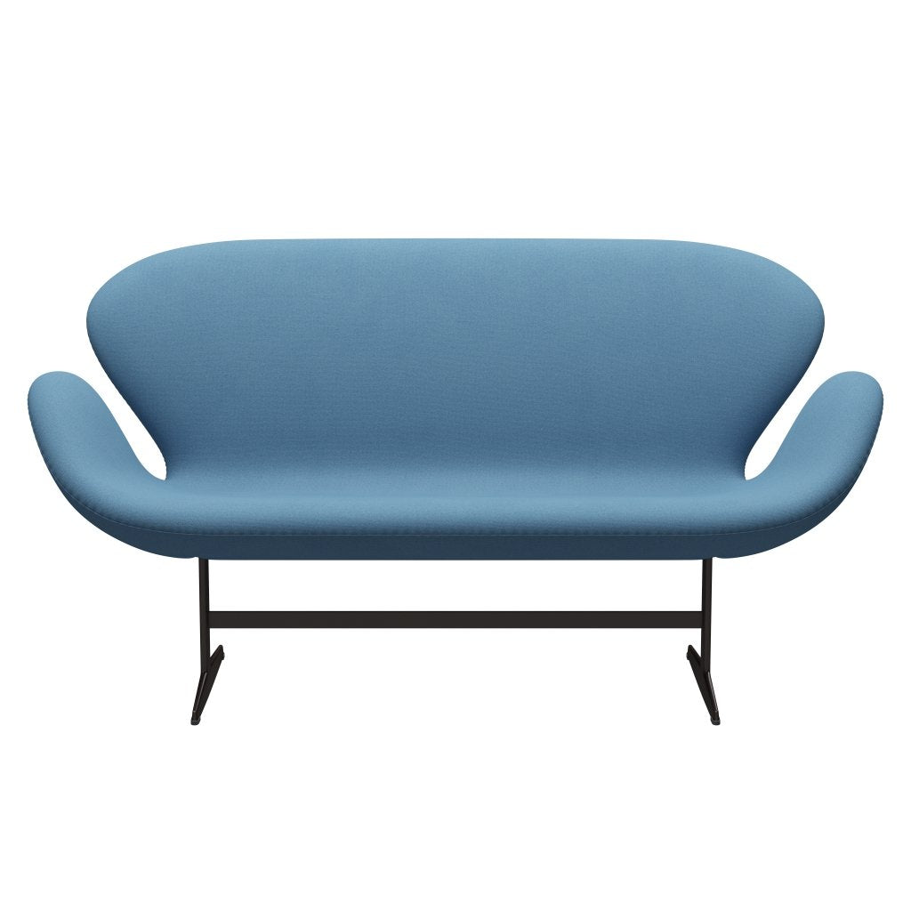 [product_category]-Fritz Hansen Swan Sofa 2 Seater, Brown Bronze/Tonus Pastel Blue-Fritz Hansen-3321-TON508-BBBASE-FRI-1