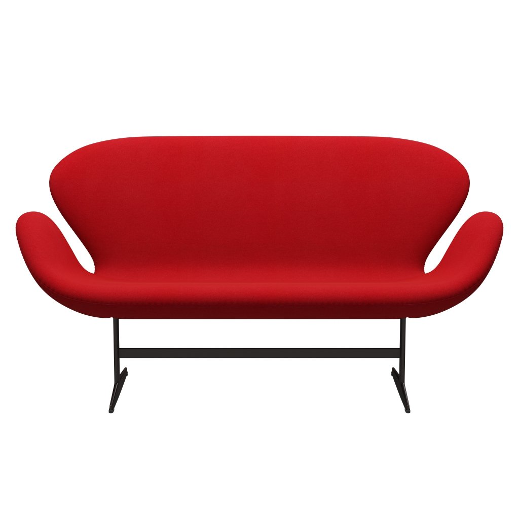 [product_category]-Fritz Hansen Swan Sofa 2 Seater, Brown Bronze/Tonus Red-Fritz Hansen-3321-TON130-BBBASE-FRI-1