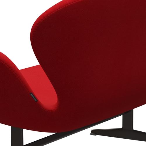 [product_category]-Fritz Hansen Swan Sofa 2 Seater, Brown Bronze/Tonus Red-Fritz Hansen-3321-TON130-BBBASE-FRI-5
