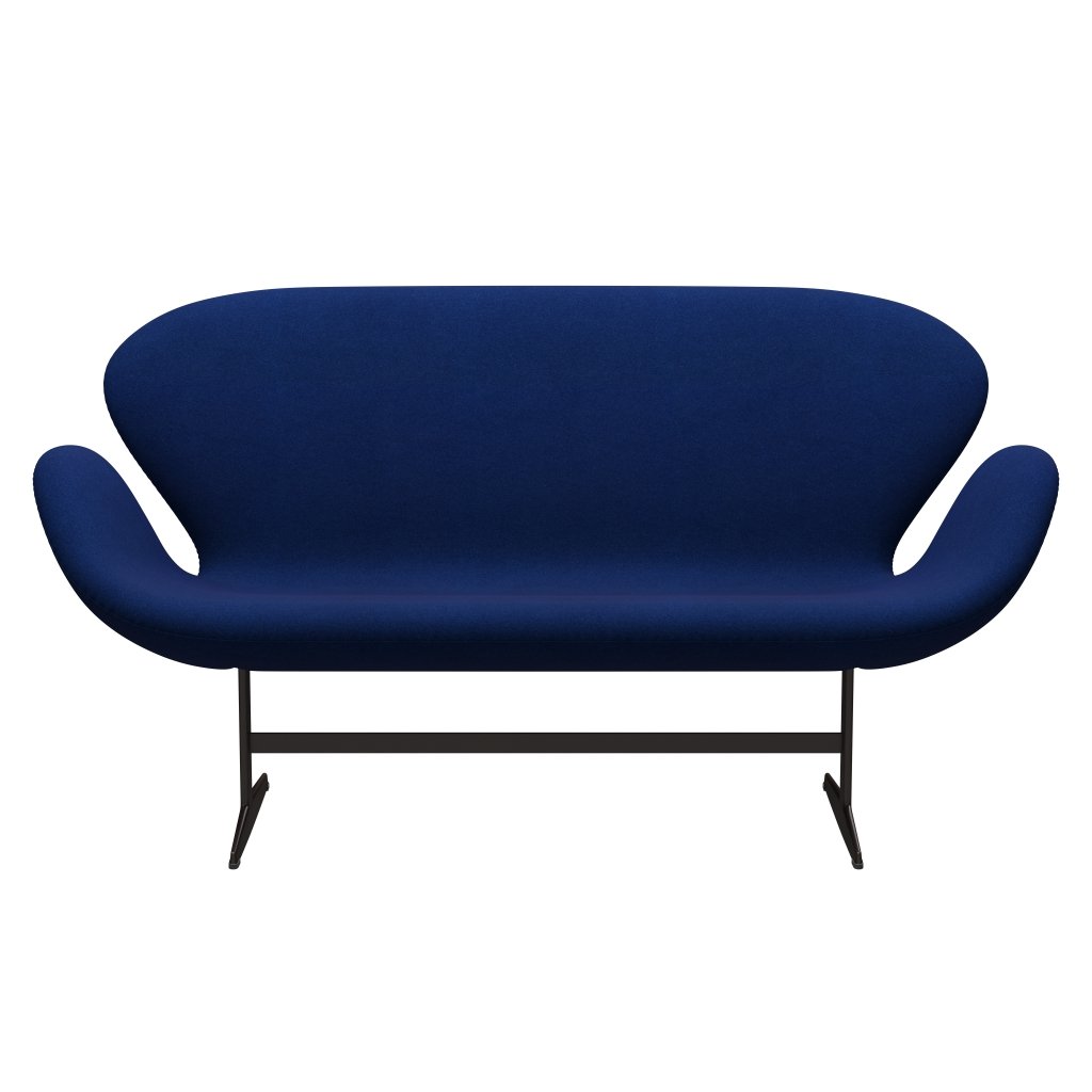 [product_category]-Fritz Hansen Swan Sofa 2 Seater, Brown Bronze/Tonus Royal Blue-Fritz Hansen-3321-TON210-BBBASE-FRI-1