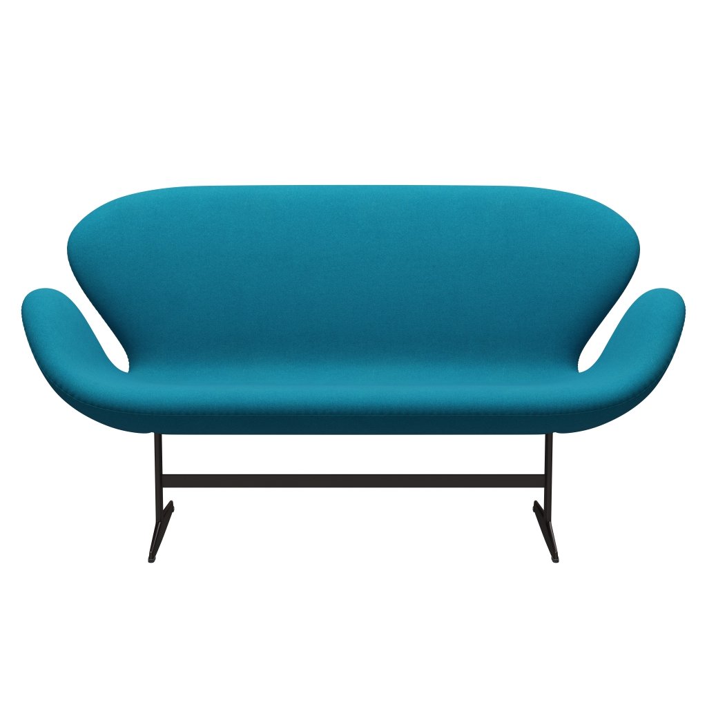 [product_category]-Fritz Hansen Swan Sofa 2 Seater, Brown Bronze/Tonus Turquoise-Fritz Hansen-3321-TON854-BBBASE-FRI-1
