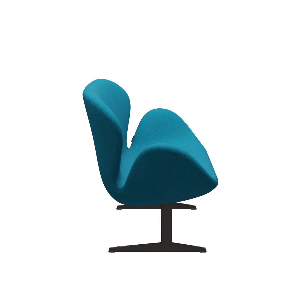 [product_category]-Fritz Hansen Swan Sofa 2 Seater, Brown Bronze/Tonus Turquoise-Fritz Hansen-3321-TON854-BBBASE-FRI-3