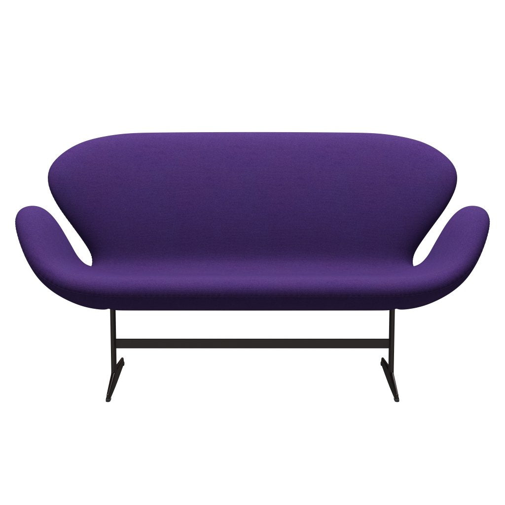 [product_category]-Fritz Hansen Swan Sofa 2 Seater, Brown Bronze/Tonus Violet-Fritz Hansen-3321-TON634-BBBASE-FRI-1