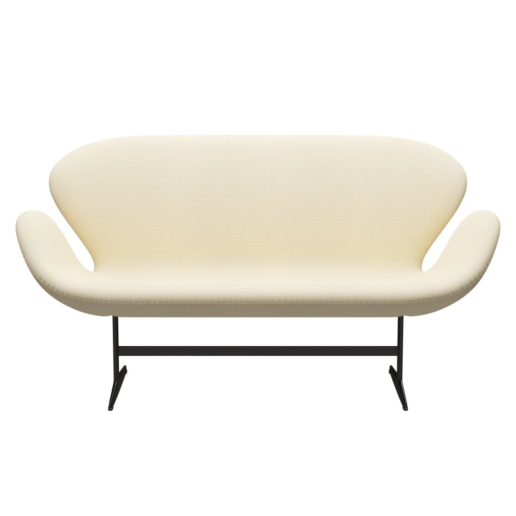 [product_category]-Fritz Hansen Swan Sofa 2 Seater, Brown Bronze/Tonus Wool White-Fritz Hansen-3321-TON100-BBBASE-FRI-1
