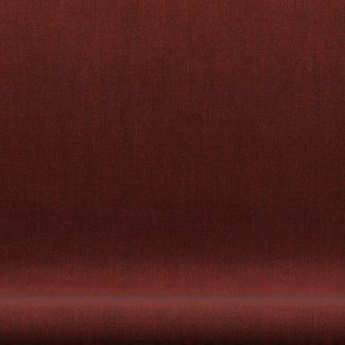 [product_category]-Fritz Hansen Swan Sofa 2 Seater, Satin Brushed Aluminium/Canvas Dark Red-Fritz Hansen-3321-CA0576-SPAL-FRI-6