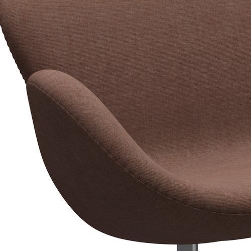[product_category]-Fritz Hansen Swan Sofa 2 Seater, Satin Brushed Aluminium/Canvas Maroon-Fritz Hansen-3321-CA0356-SPAL-FRI-7