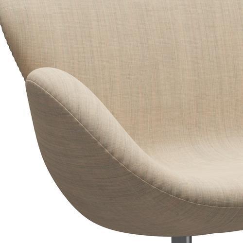 [product_category]-Fritz Hansen Swan Sofa 2 Seater, Satin Brushed Aluminium/Canvas Sand Light-Fritz Hansen-3321-CA0216-SPAL-FRI-7