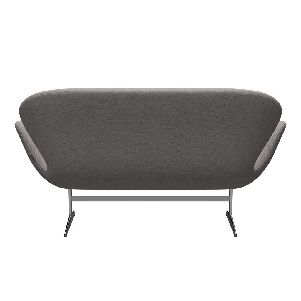 [product_category]-Fritz Hansen Swan Sofa 2 Seater, Satin Brushed Aluminium/Christianshavn Beige-Fritz Hansen-3321-CH1121-SPAL-FRI-4