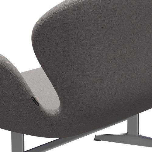 [product_category]-Fritz Hansen Swan Sofa 2 Seater, Satin Brushed Aluminium/Christianshavn Beige-Fritz Hansen-3321-CH1121-SPAL-FRI-5