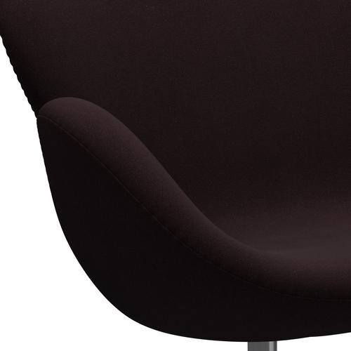 [product_category]-Fritz Hansen Swan Sofa 2 Seater, Satin Brushed Aluminium/Christianshavn Dark Red Uni-Fritz Hansen-3321-CH1142-SPAL-FRI-7