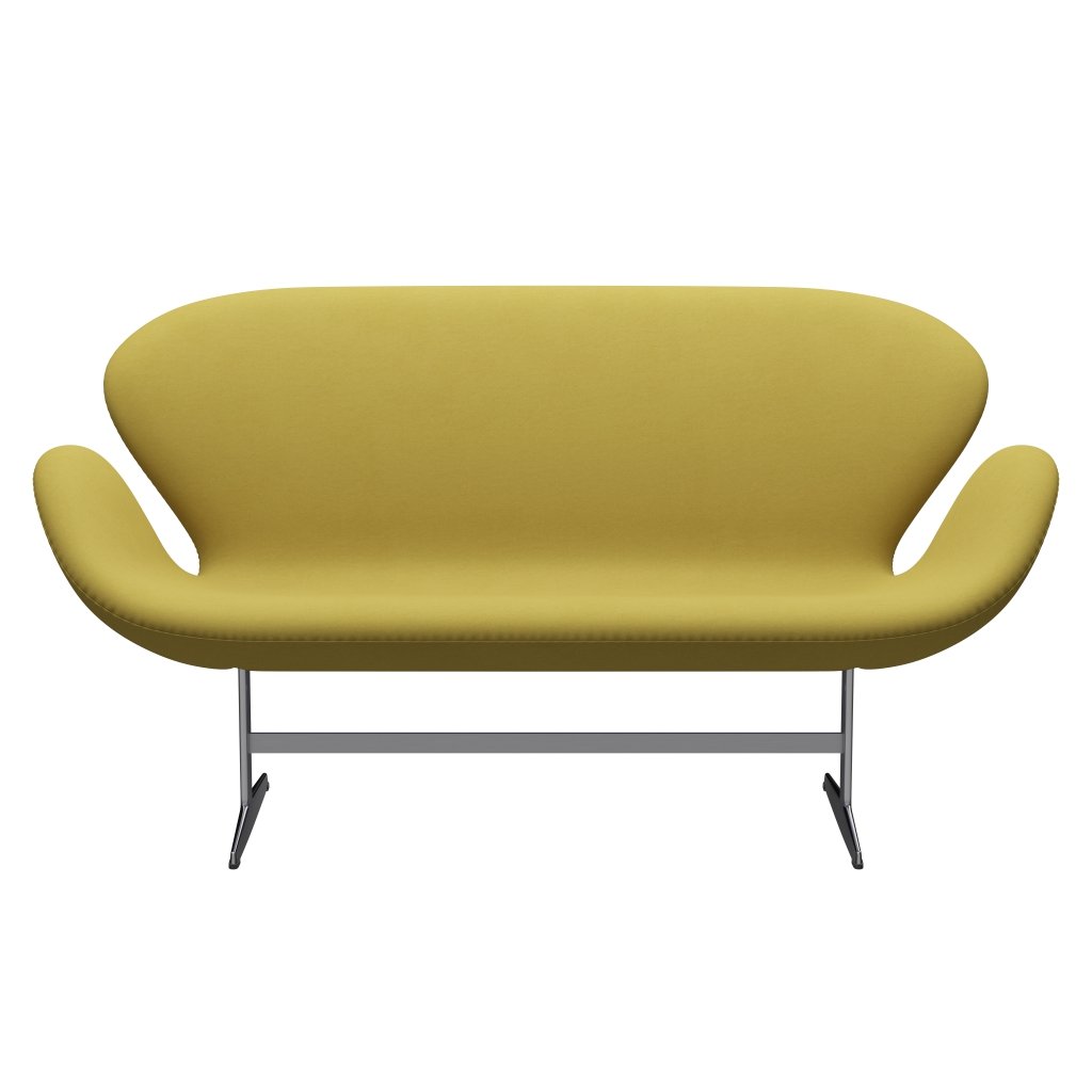[product_category]-Fritz Hansen Swan Sofa 2 Seater, Satin Brushed Aluminium/Comfort Sand Light (01049)-Fritz Hansen-3321-C01049-SPAL-FRI-1