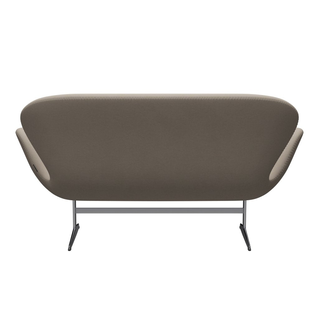 [product_category]-Fritz Hansen Swan Sofa 2 Seater, Satin Brushed Aluminium/Comfort White Grey-Fritz Hansen-3321-C61016-SPAL-FRI-4