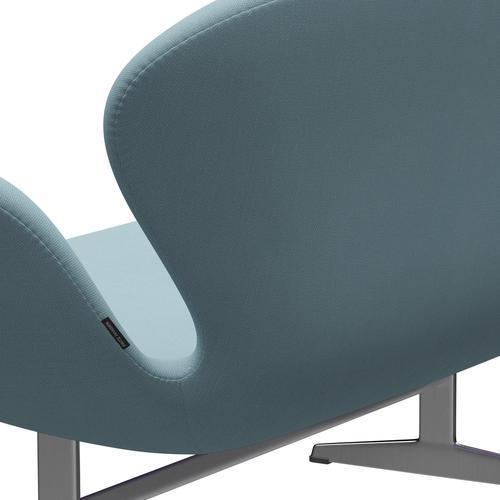 [product_category]-Fritz Hansen Swan Sofa 2 Seater, Satin Brushed Aluminium/Steelcut Pastel Blue-Fritz Hansen-3321-STI820-SPAL-FRI-5