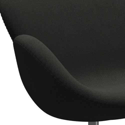 [product_category]-Fritz Hansen Swan Sofa 2 Seater, Satin Brushed Aluminium/Steelcut Trio Dark Brown-Fritz Hansen-3321-STR383-SPAL-FRI-7