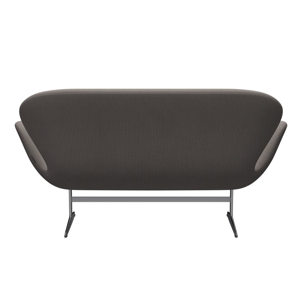 [product_category]-Fritz Hansen Swan Sofa 2 Seater, Satin Brushed Aluminium/Steelcut Trio Sand Dark-Fritz Hansen-3321-STR246-SPAL-FRI-4