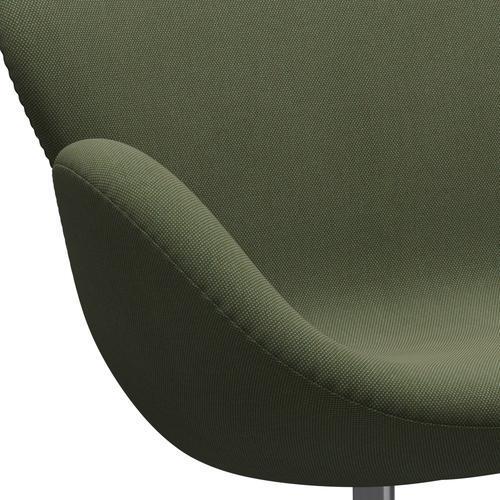 [product_category]-Fritz Hansen Swan Sofa 2 Seater, Satin Brushed Aluminium/Steelcut Trio Soft Green-Fritz Hansen-3321-STR946-SPAL-FRI-7
