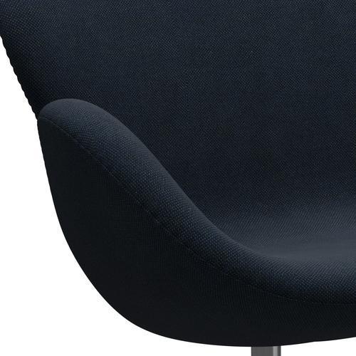 [product_category]-Fritz Hansen Swan Sofa 2 Seater, Satin Brushed Aluminium/Sunniva Dark Blue-Fritz Hansen-3321-SV192-SPAL-FRI-7