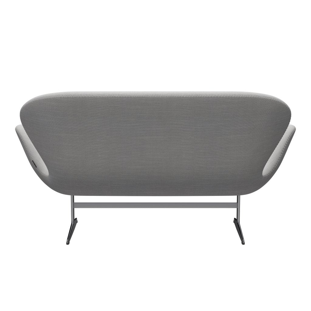 [product_category]-Fritz Hansen Swan Sofa 2 Seater, Satin Brushed Aluminium/Sunniva Natural/Light Grey-Fritz Hansen-3321-SV713-SPAL-FRI-4