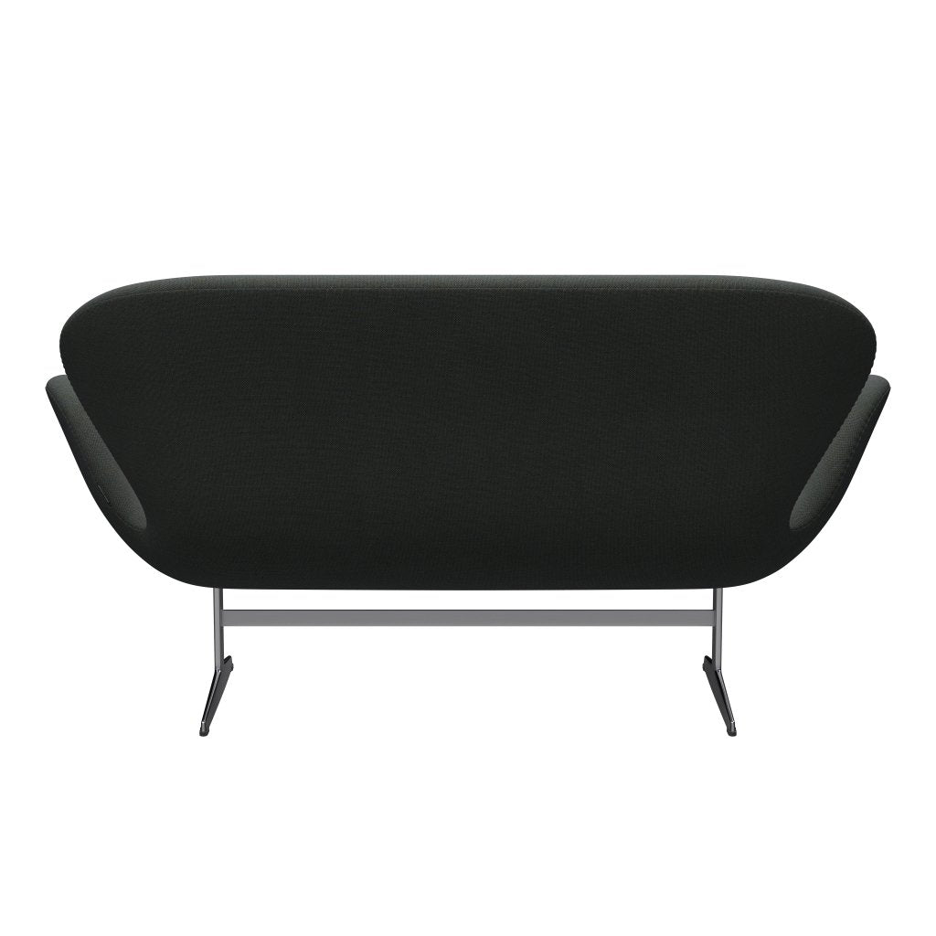 [product_category]-Fritz Hansen Swan Sofa 2 Seater, Satin Brushed Aluminium/Sunniva Navy/Olive-Fritz Hansen-3321-SV773-SPAL-FRI-4