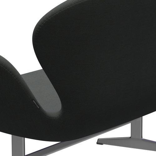 [product_category]-Fritz Hansen Swan Sofa 2 Seater, Satin Brushed Aluminium/Sunniva Navy/Olive-Fritz Hansen-3321-SV773-SPAL-FRI-5