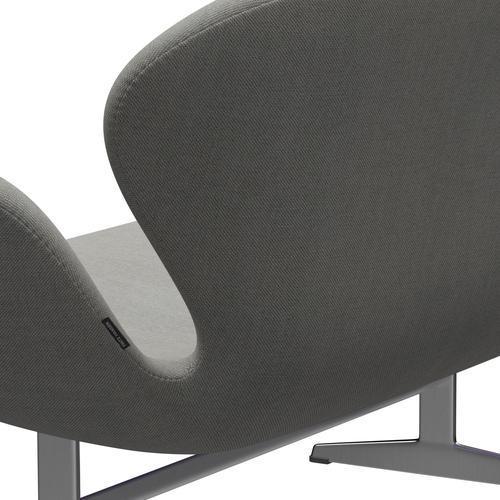 [product_category]-Fritz Hansen Swan Sofa 2 Seater, Satin Brushed Aluminium/Sunniva Sand/Light Grey-Fritz Hansen-3321-SV153-SPAL-FRI-5