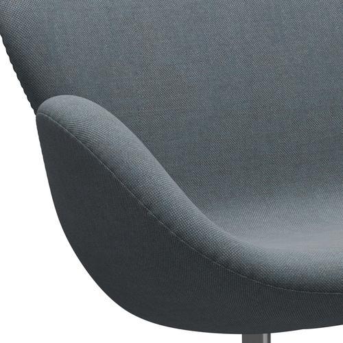 [product_category]-Fritz Hansen Swan Sofa 2 Seater, Satin Brushed Aluminium/Sunniva Soft Blue-Fritz Hansen-3321-SV752-SPAL-FRI-7