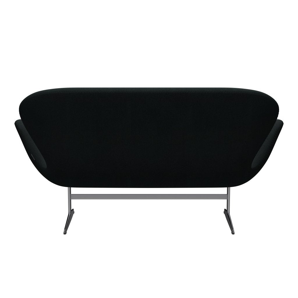 [product_category]-Fritz Hansen Swan Sofa 2 Seater, Satin Brushed Aluminium/Tonus Black-Fritz Hansen-3321-TON128-SPAL-FRI-4