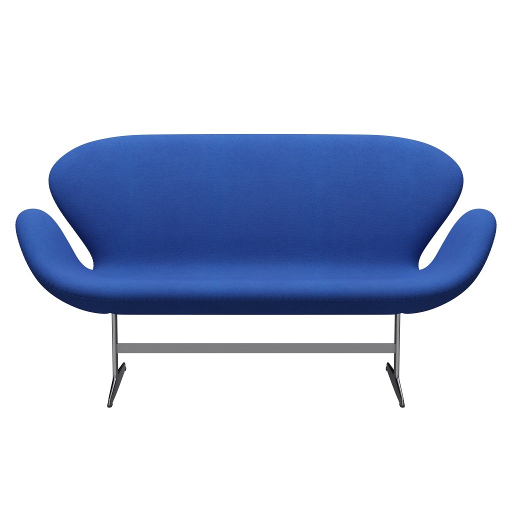 [product_category]-Fritz Hansen Swan Sofa 2 Seater, Satin Brushed Aluminium/Tonus Lavender Blue-Fritz Hansen-3321-TON754-SPAL-FRI-1