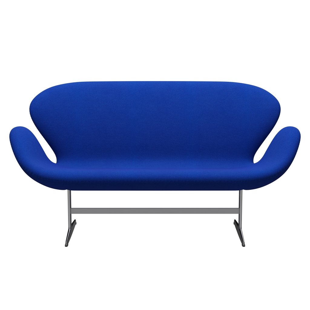 [product_category]-Fritz Hansen Swan Sofa 2 Seater, Satin Brushed Aluminium/Tonus Light Blue-Fritz Hansen-3321-TON631-SPAL-FRI-1