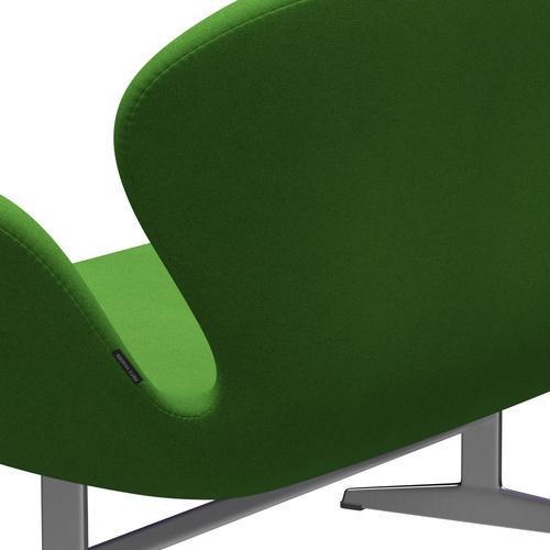 [product_category]-Fritz Hansen Swan Sofa 2 Seater, Satin Brushed Aluminium/Tonus Light Green-Fritz Hansen-3321-TON954-SPAL-FRI-5