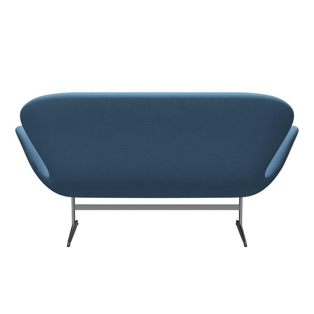 [product_category]-Fritz Hansen Swan Sofa 2 Seater, Satin Brushed Aluminium/Tonus Pastel Blue-Fritz Hansen-3321-TON508-SPAL-FRI-4