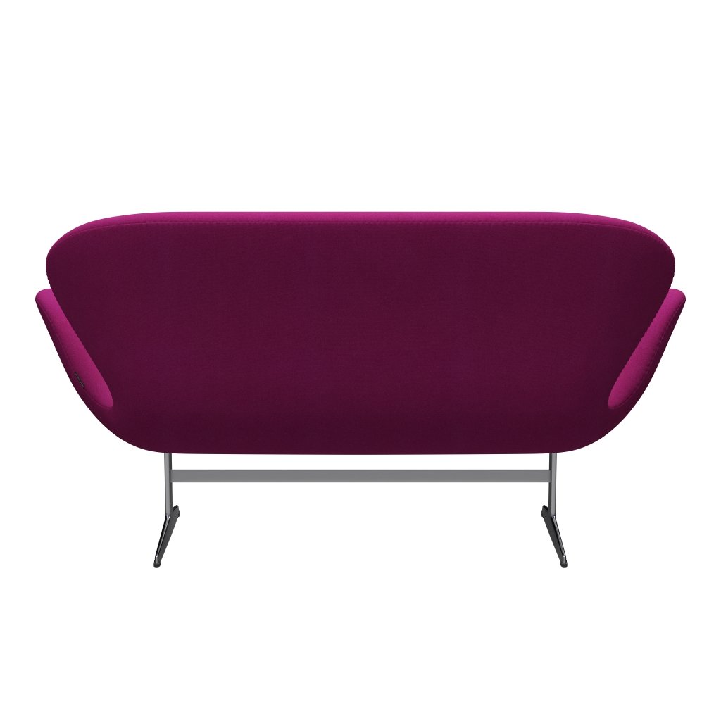 [product_category]-Fritz Hansen Swan Sofa 2 Seater, Satin Brushed Aluminium/Tonus Pink-Fritz Hansen-3321-TON636-SPAL-FRI-4
