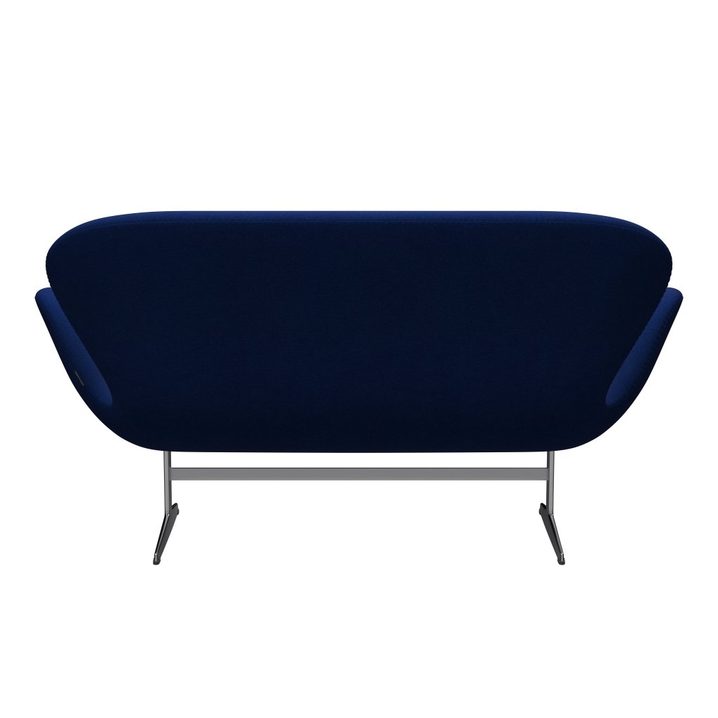 [product_category]-Fritz Hansen Swan Sofa 2 Seater, Satin Brushed Aluminium/Tonus Royal Blue-Fritz Hansen-3321-TON210-SPAL-FRI-4