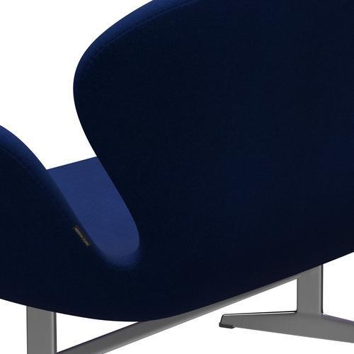 [product_category]-Fritz Hansen Swan Sofa 2 Seater, Satin Brushed Aluminium/Tonus Royal Blue-Fritz Hansen-3321-TON210-SPAL-FRI-5