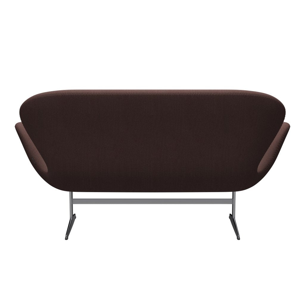 [product_category]-Fritz Hansen Swan Sofa 2 Seater, Satin Brushed Aluminium/Tonus Violet Grey-Fritz Hansen-3321-TON664-SPAL-FRI-4