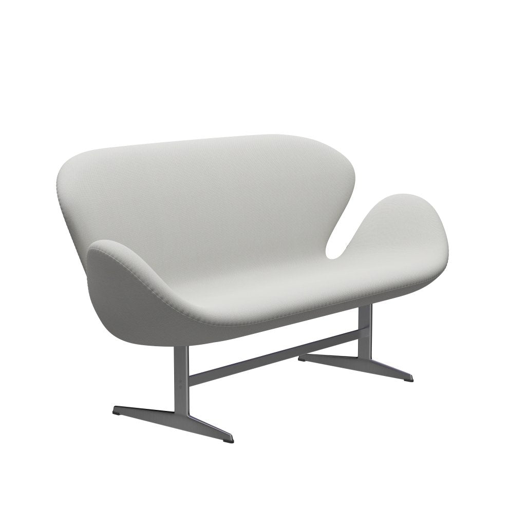 [product_category]-Fritz Hansen Swan Sofa 2 Seater, Satin Brushed Aluminum/Steelcut Trio Delicate Mint Green-Fritz Hansen-3321-STR906-SPAL-FRI-2