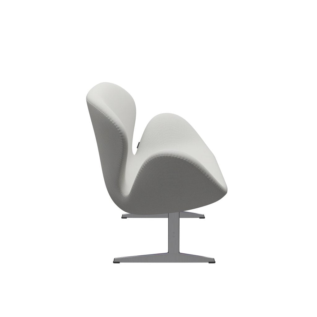 [product_category]-Fritz Hansen Swan Sofa 2 Seater, Satin Brushed Aluminum/Steelcut Trio Delicate Mint Green-Fritz Hansen-3321-STR906-SPAL-FRI-3