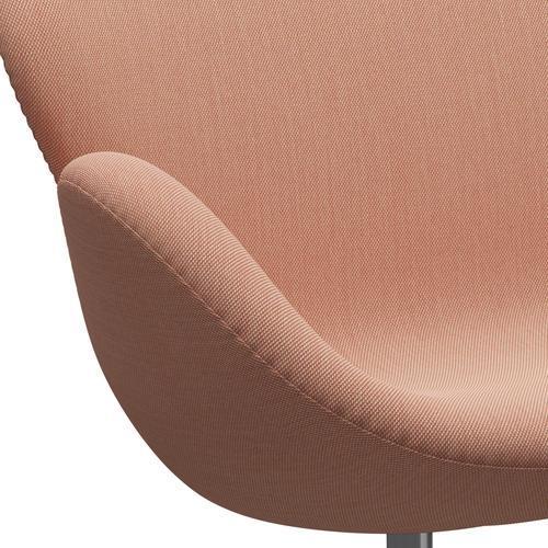 [product_category]-Fritz Hansen Swan Sofa 2 Seater, Satin Brushed Aluminum/Steelcut Trio White & Red-Fritz Hansen-3321-STR515-SPAL-FRI-7