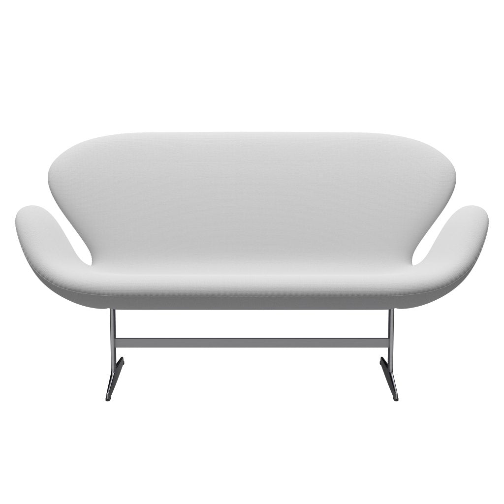 [product_category]-Fritz Hansen Swan Sofa 2 Seater, Satin Brushed Aluminum/Sunniva Canvas Natural-Fritz Hansen-3321-SV223-SPAL-FRI-1