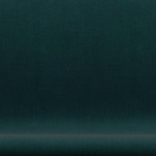 [product_category]-Fritz Hansen Swan Sofa 2 Seater, Silver Grey/Canvas Dark Blue/Green-Fritz Hansen-3321-CA0984-SGBASE-FRI-6