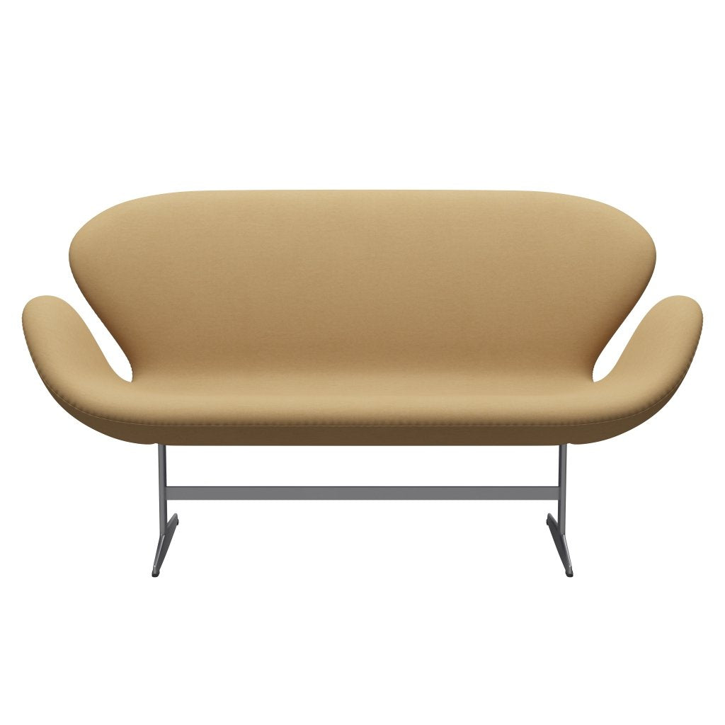 [product_category]-Fritz Hansen Swan Sofa 2 Seater, Silver Grey/Comfort Beige (00280)-Fritz Hansen-3321-C00280-SGBASE-FRI-1
