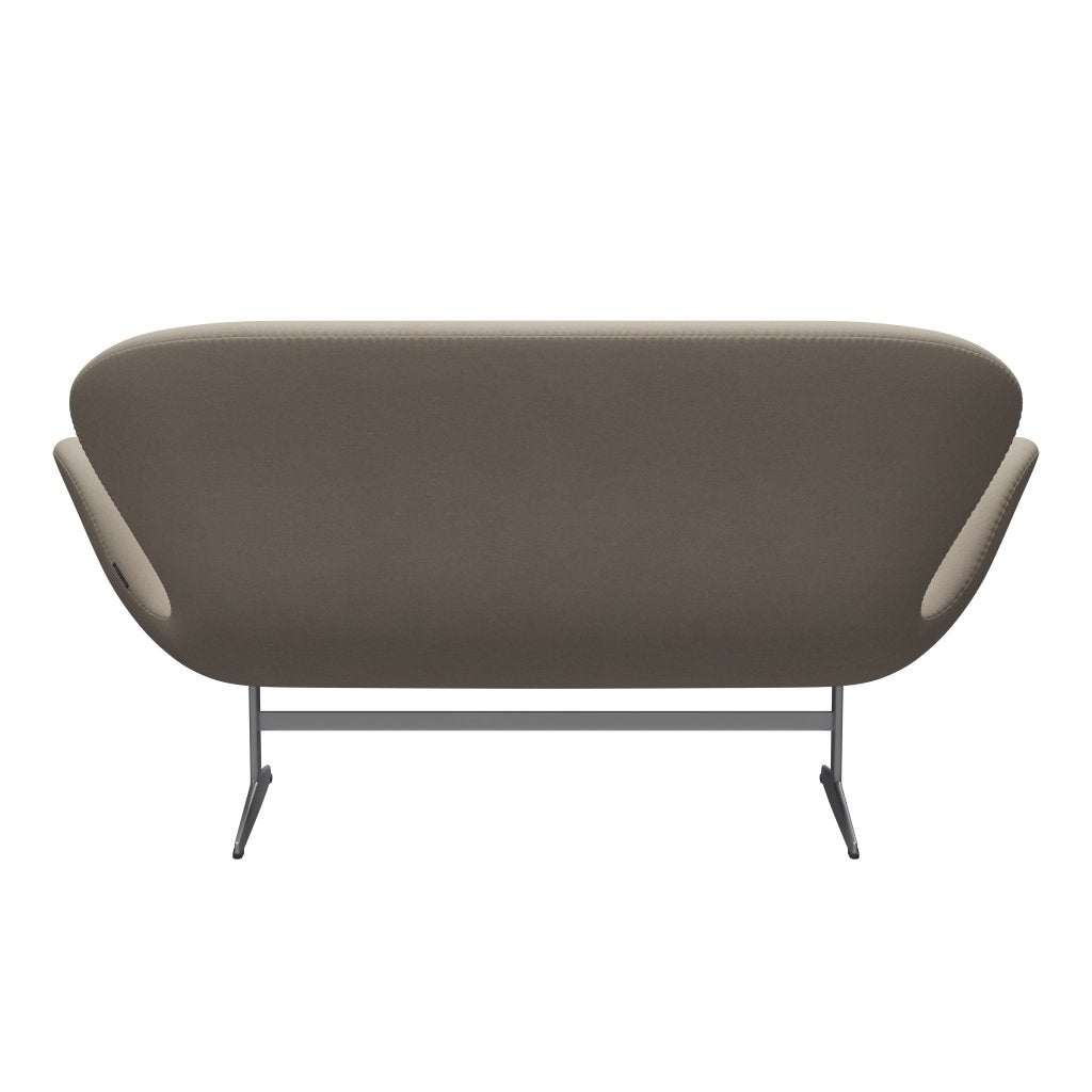 [product_category]-Fritz Hansen Swan Sofa 2 Seater, Silver Grey/Comfort White Grey-Fritz Hansen-3321-C61016-SGBASE-FRI-4