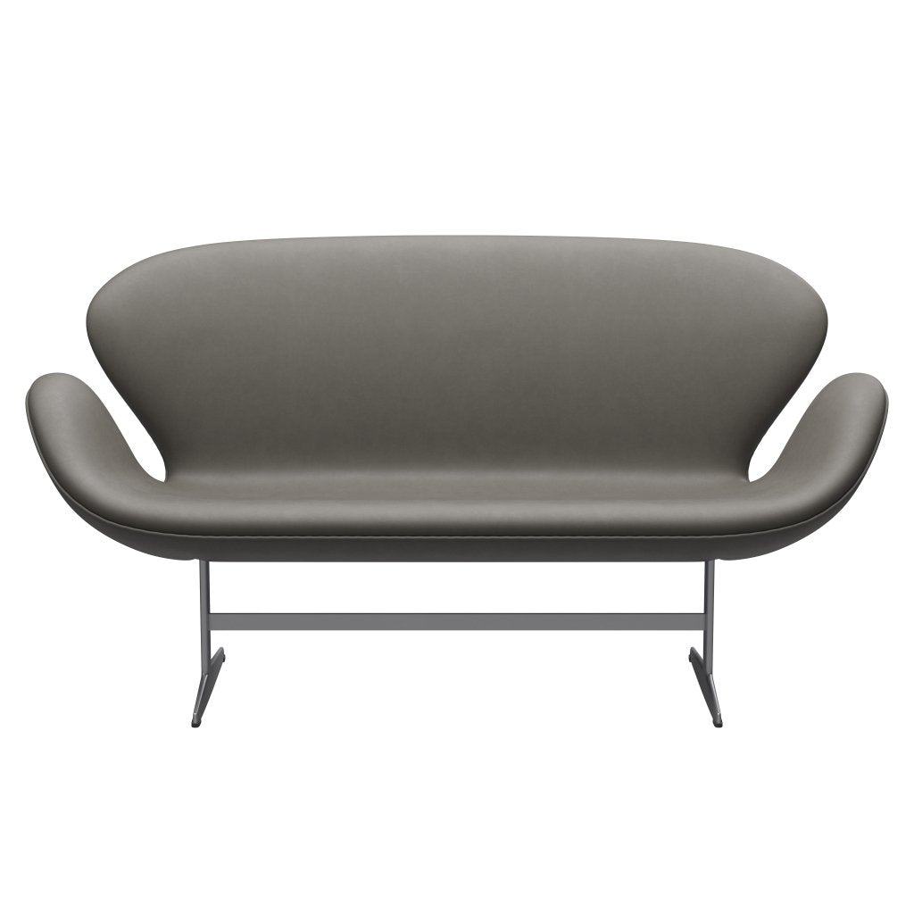 [product_category]-Fritz Hansen Swan Sofa 2 Seater, Silver Grey/Essential Lava-Fritz Hansen-3321-STLAVA-SGBASE-FRI-1