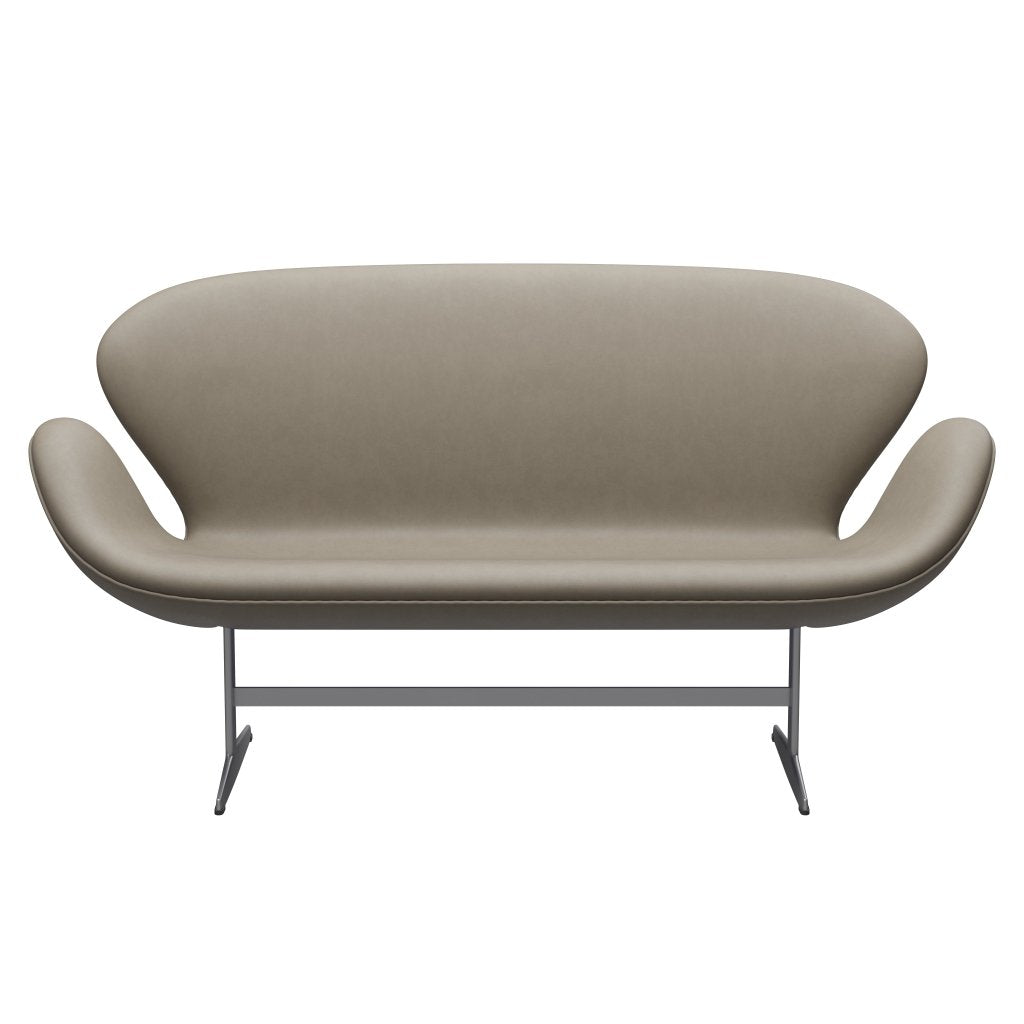 [product_category]-Fritz Hansen Swan Sofa 2 Seater, Silver Grey/Essential Light Grey-Fritz Hansen-3321-STLIGR-SGBASE-FRI-1