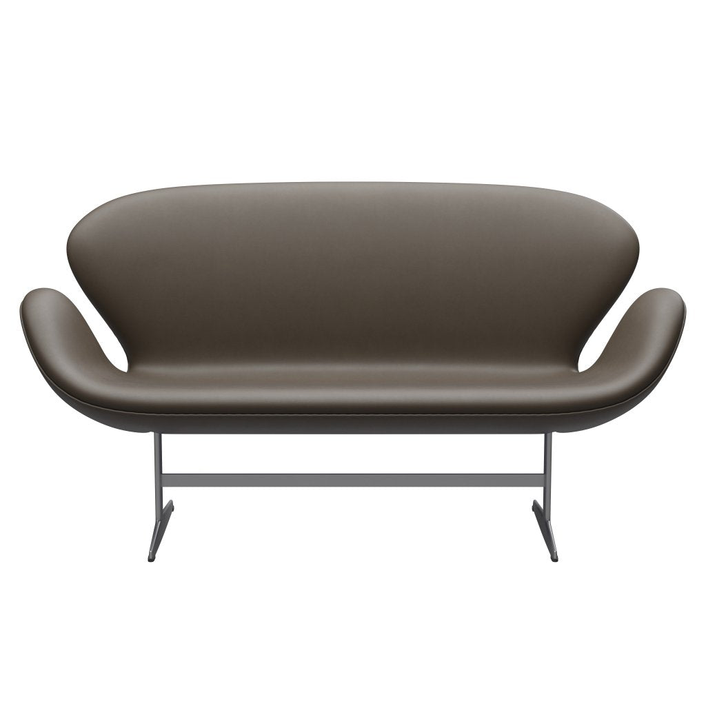 [product_category]-Fritz Hansen Swan Sofa 2 Seater, Silver Grey/Essential Stone-Fritz Hansen-3321-STSTON-SGBASE-FRI-1